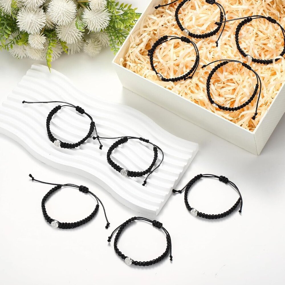 20 Pcs Catholic Bracelets Adjustable String Saint… - image 4